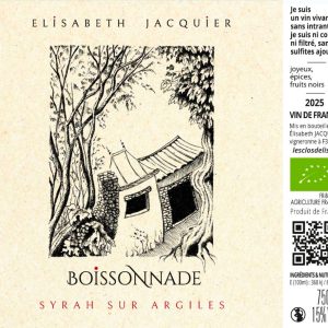 Boissonnade Syrah sur Argiles 2025