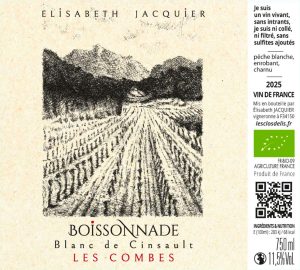 Boissonnade Blanc de Cinsault 2025